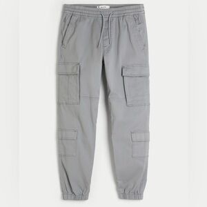 Relaxed Twill Cargo Joggers